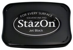Jet Black Staz On ink pad