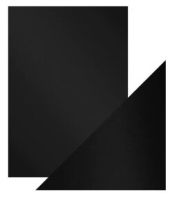 Satin Effect Black Velvet - Mirror card