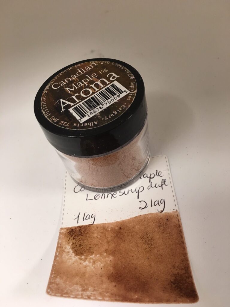 Aroma Canadian Maple embossingpulver Tara's Hobbykrok
