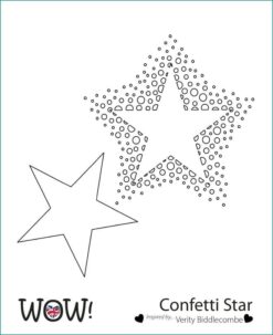 Stencil - Confetti Star