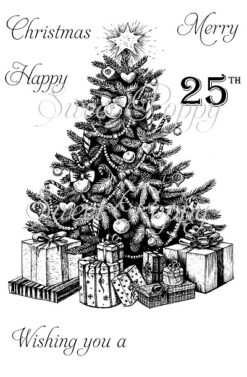 Large Christmas Tree A6 stamp