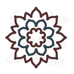 Mehndi Flower outline die
