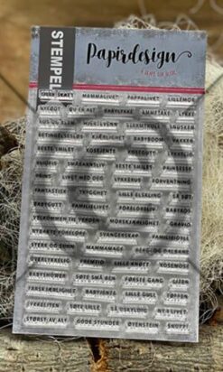 Ord til Baby stempelplate