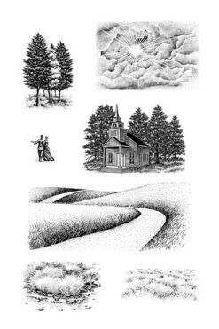 Nature Sheet 10, Country Chapel Small Set