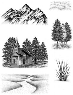 Nature Sheet 7, Country Chapel Set