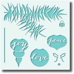 Ornament Branch stencil STEN008-A1