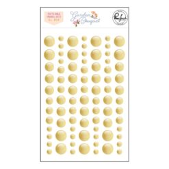 Enamel Dot Stickers Garden Bouquet Gold