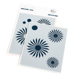Rosettes stencils 2 pk