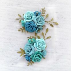 Arion Paper Flowers - Aqua Medley