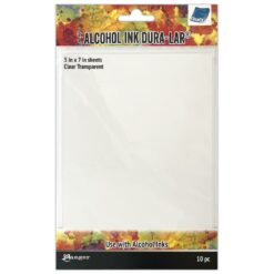 Alcohol Ink Cardstock - Dura-Bright Clear 5"X7" 10/Pkg