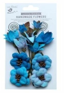 Denny Paper Flowers - Aqua Splash