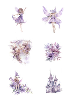 Reprint - Fairies klippeark A4  KP0110