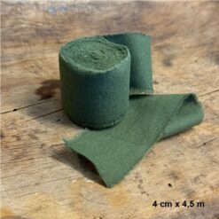 Bomullsbånd Mørk Grønn