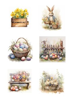 Reprint - Easter 1 klippeark A4 (KP0141)