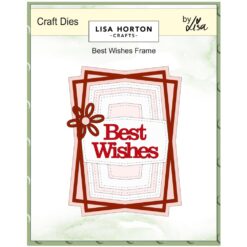 Best Wishes Frame die