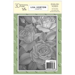 English Rose Embossingfolder 5x7"