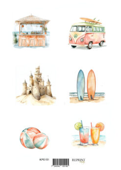 Reprint - The Beach klippeark A4 (KP0151)