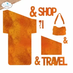 Slanting Library pocket with bag die 2255