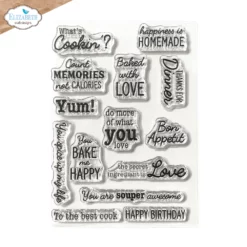 In the kitchen Sentiments stamp set CS423