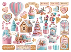 Candy Christmas die cuts