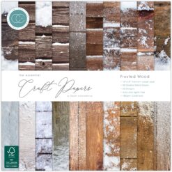 Essential Craft Papers 12x12 Inch Paper Pad Frosted Wood