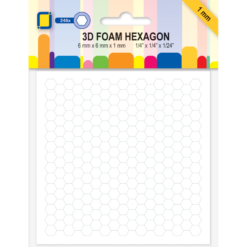 Limputer Hexagon 6x6mm, 1mm tykk