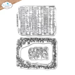 Music & Ornate Frame stamp set CS431