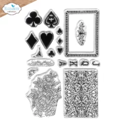 Playing Card Collage stamp set CS430