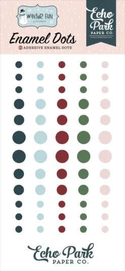 Winter Fun Enamel Dots