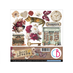 Book Lovers 6x6 Inch Fussy Cut Pad