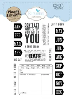Months stamp set CS437