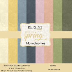 Reprint - Hello Spring Monochromes - 12x12