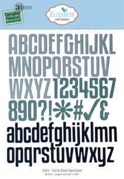Tall & Bold Alphabet die 2341