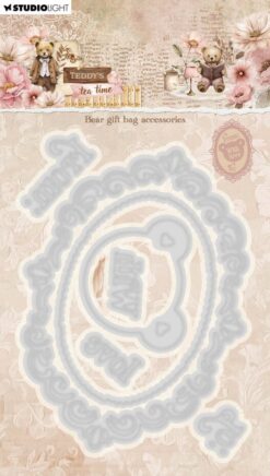 Teddy's Tea time Cutting Die Bear Gift Bag Accessories