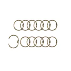 Book Binding Rings Kobber 25mm (12 pk)