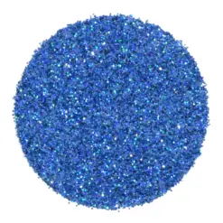Blått Glitter Holografisk