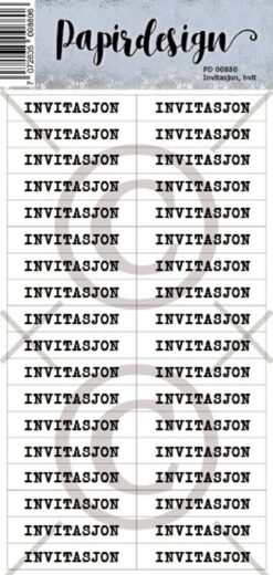 Invitasjon klistremerker