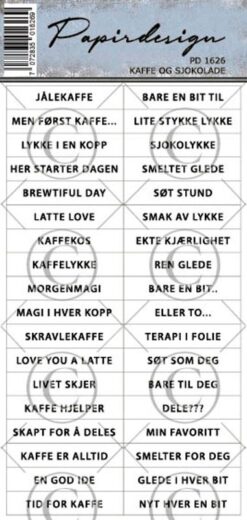 Kaffe og Sjokolade klistremerker