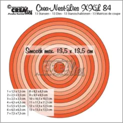 Crea-Nest-Lies XXL Dies No. 84 Smooth Circles, Half cm