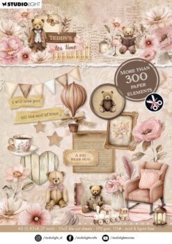 Teddy's Tea Time Die-cut Paper Elements