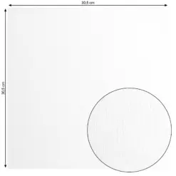 Hvitt Papir 216g Texture 12x12"