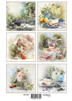 Reprint - Summer Garden klippeark A4 (KP0187)