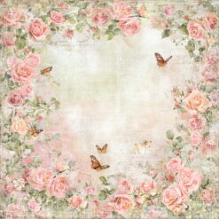 Reprint - Summer Garden Butterflies and Roses