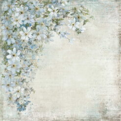 Reprint - Summer Garden Blue Flowers
