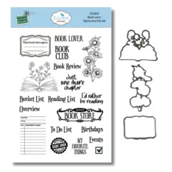 Book Lover Stamp and Die set CSD453