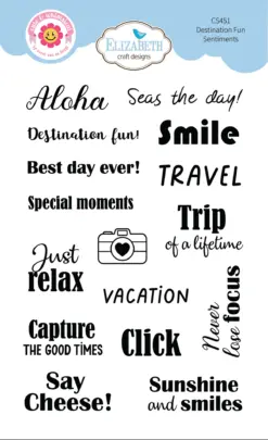 Destination Fun Sentiments stamp set CS451