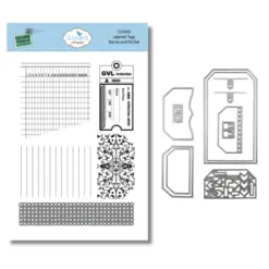 Layered Tags Stamp and Die set CSD455