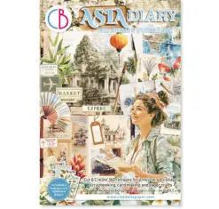 Asia Diary A4 Junk Journal Ephemera Book