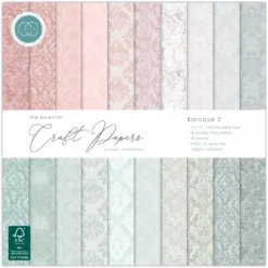 Essential Craft Papers 12x12 Inch Paper Pad Baroque 2