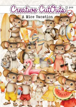 A Mice Vacation Die-Cuts Creative CutOuts (23pcs)